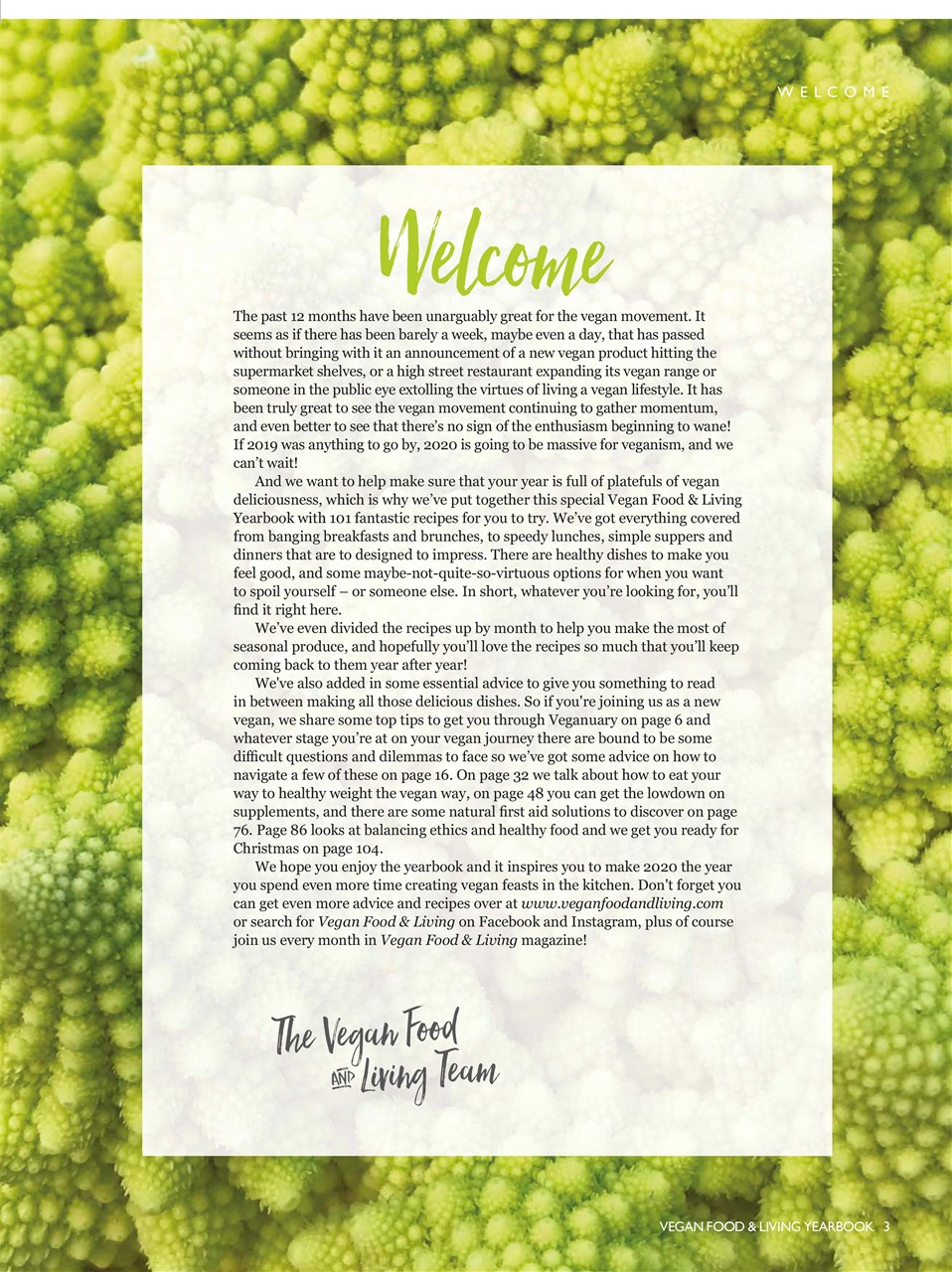 Vegan Food & Living Magazine Preview Pages