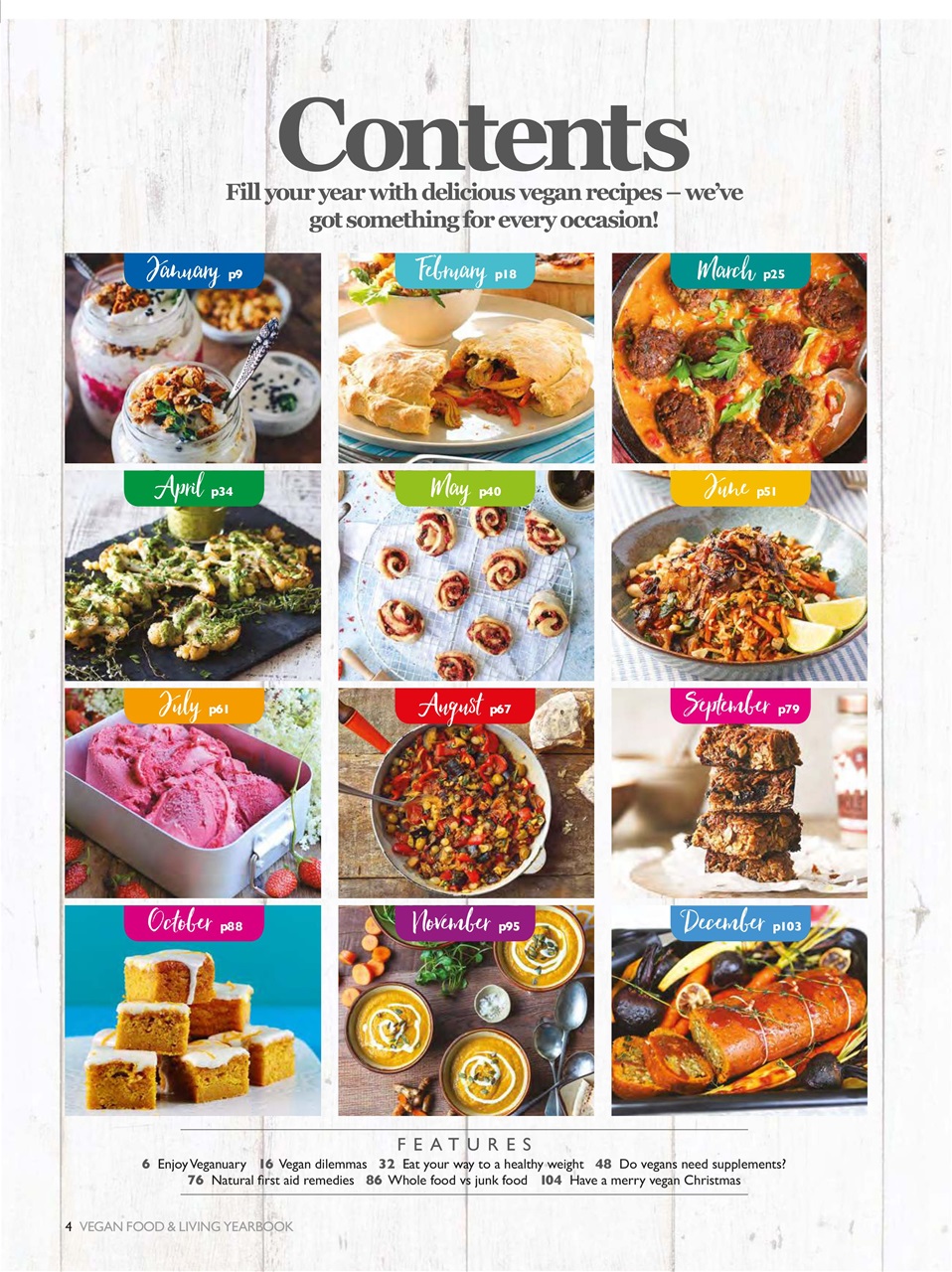 Vegan Food & Living Magazine Preview Pages