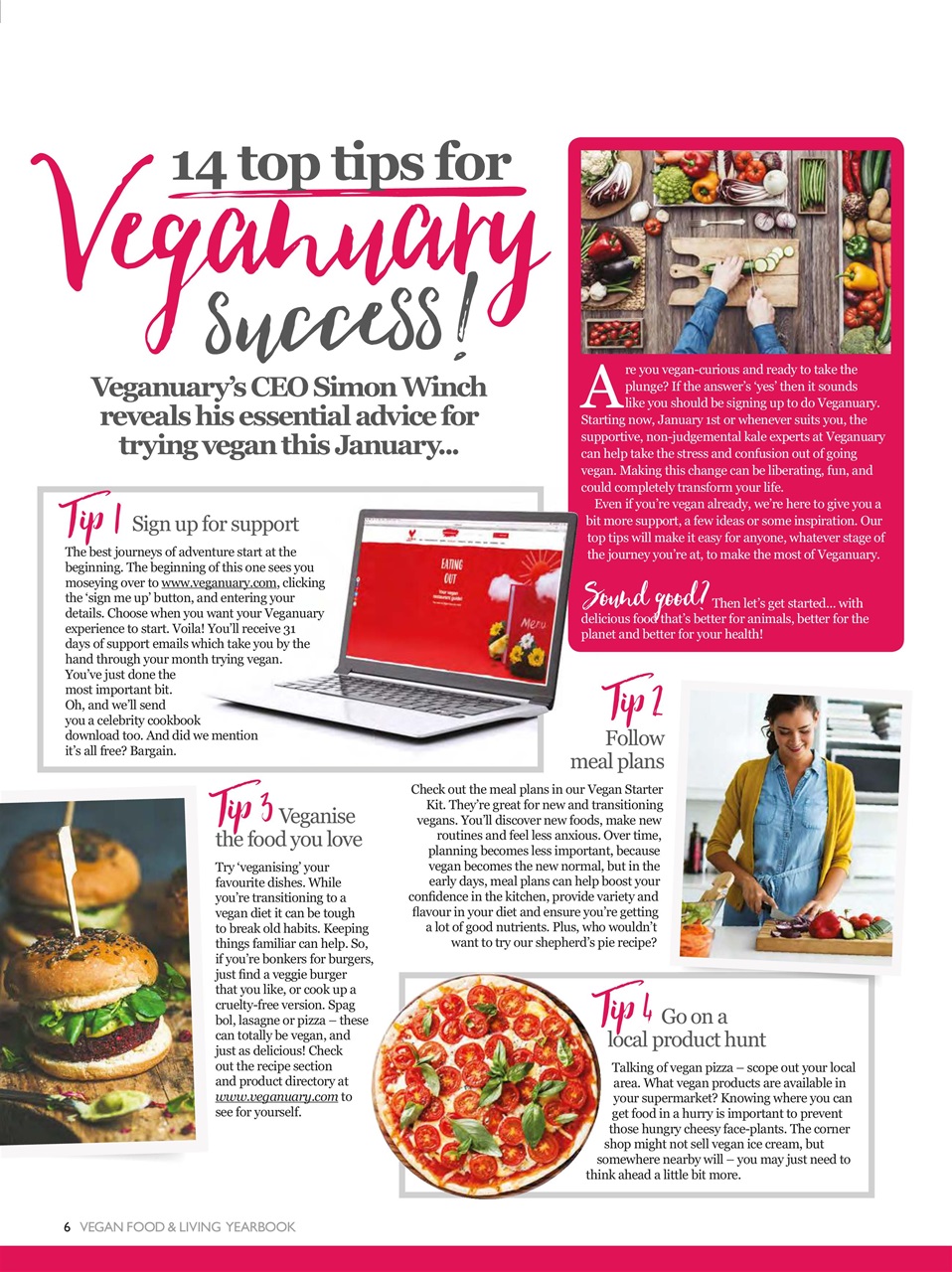 Vegan Food & Living Magazine Preview Pages