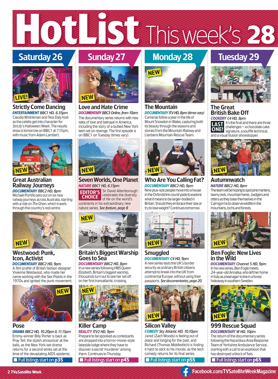 TV & Satellite Week Preview Pages
