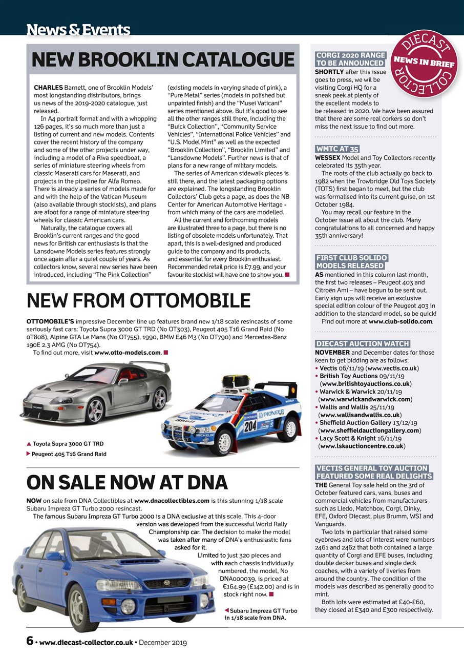 Diecast Collector Preview Pages