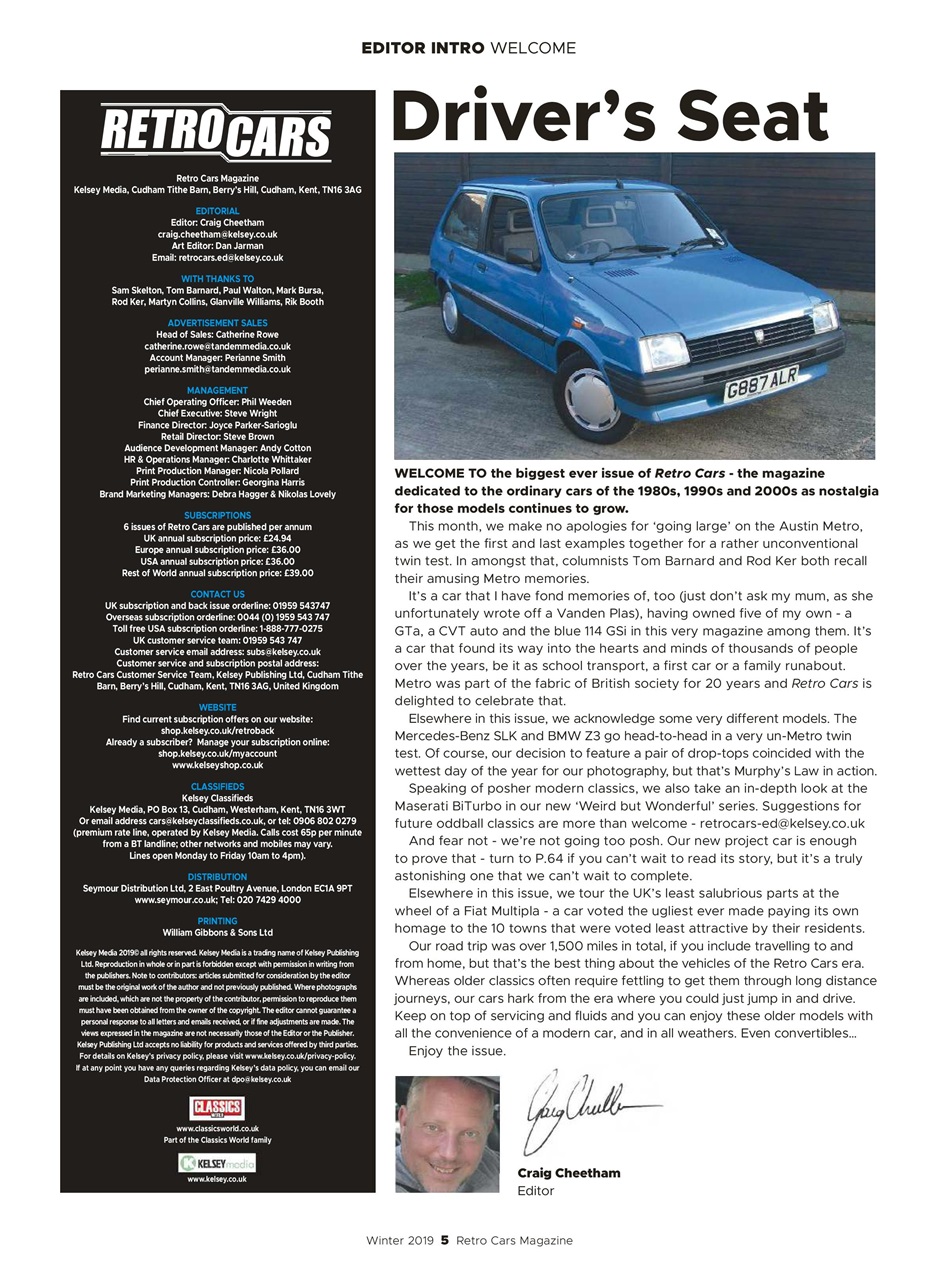 Retro Cars Preview Pages