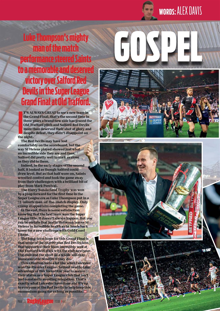 Rugby League World Preview Pages