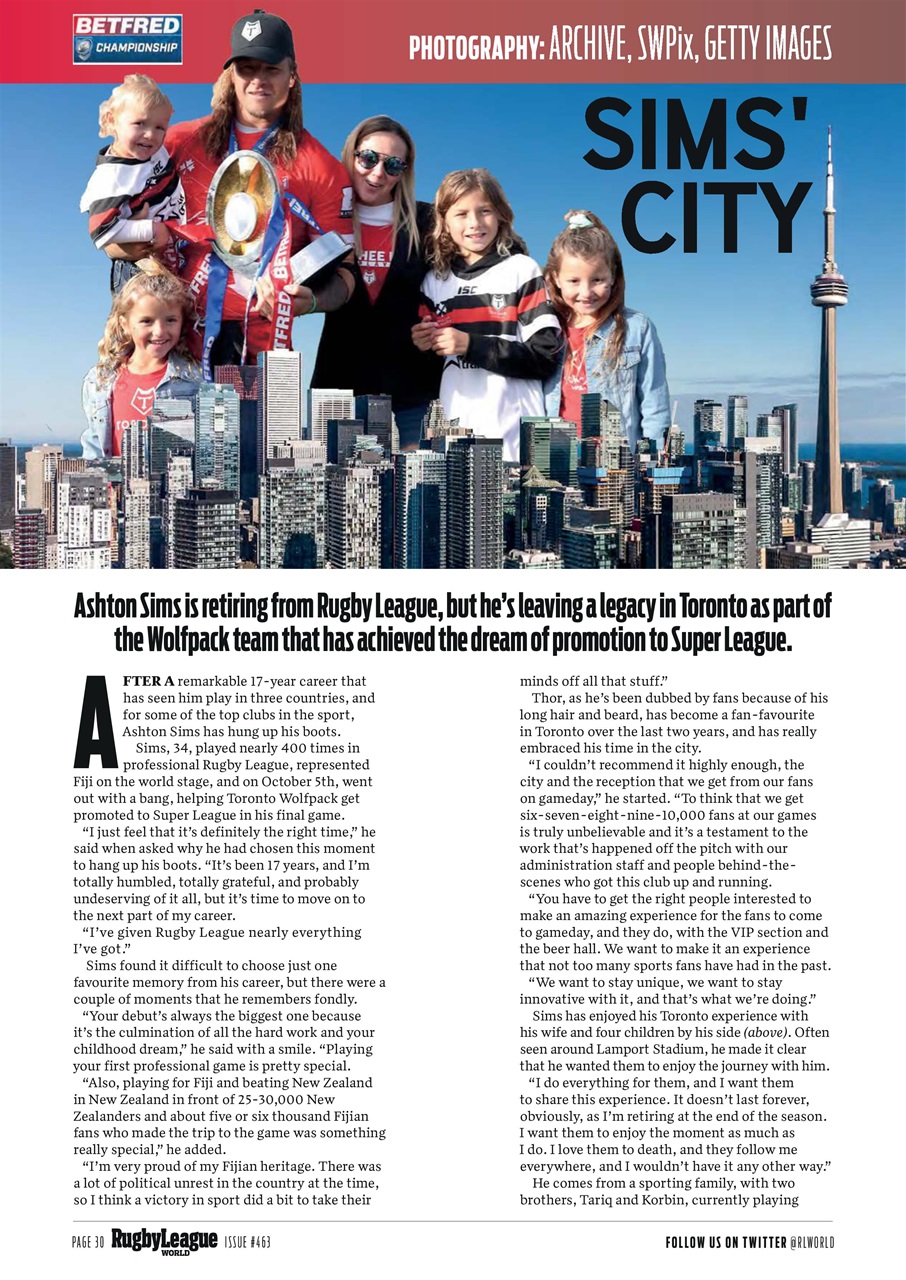 Rugby League World Preview Pages