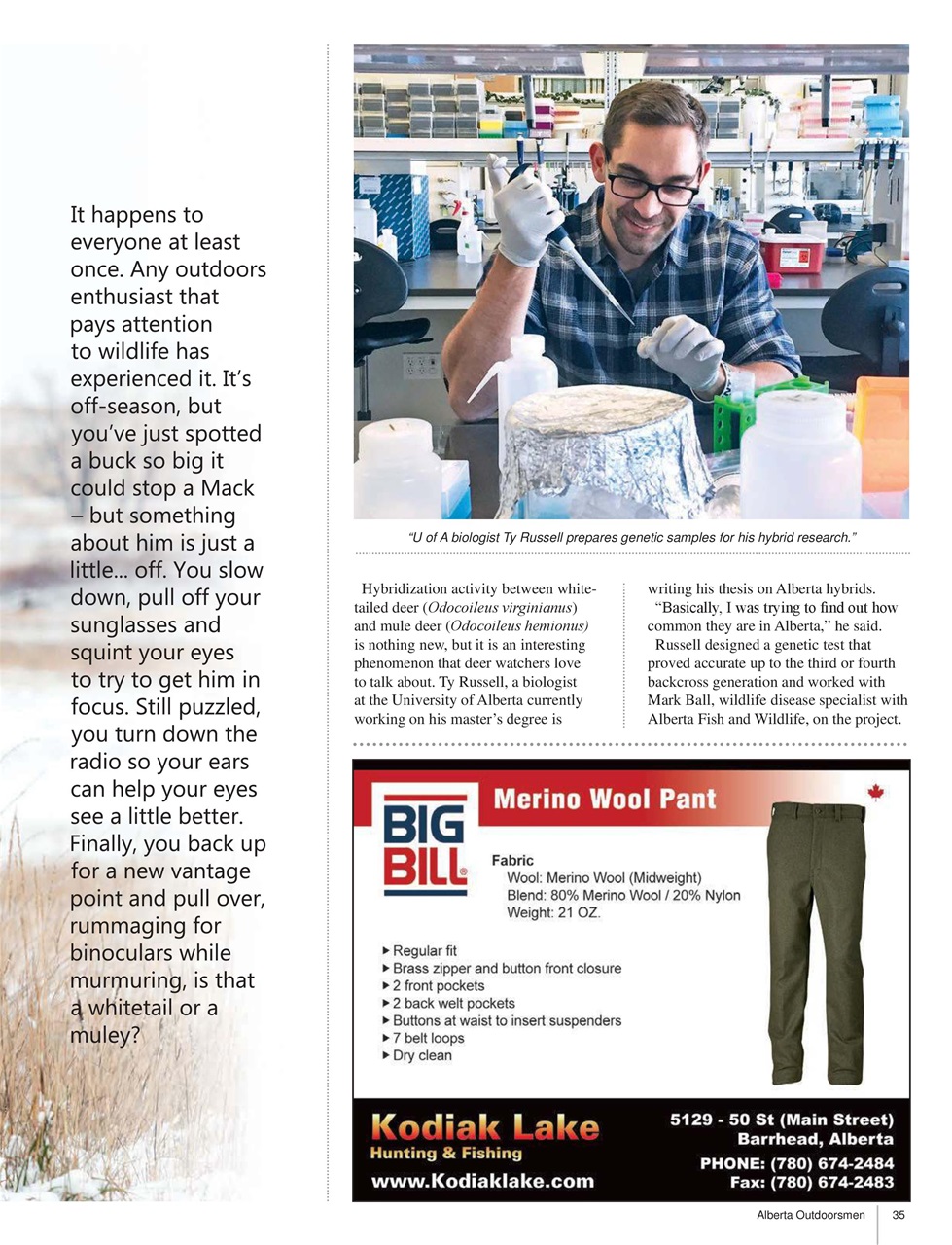 Alberta Outdoors Preview Pages