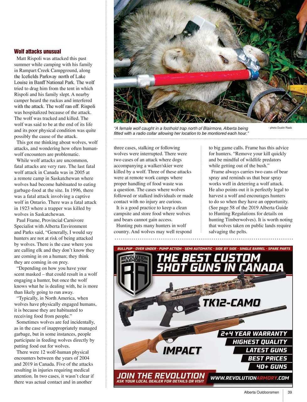 Alberta Outdoors Preview Pages