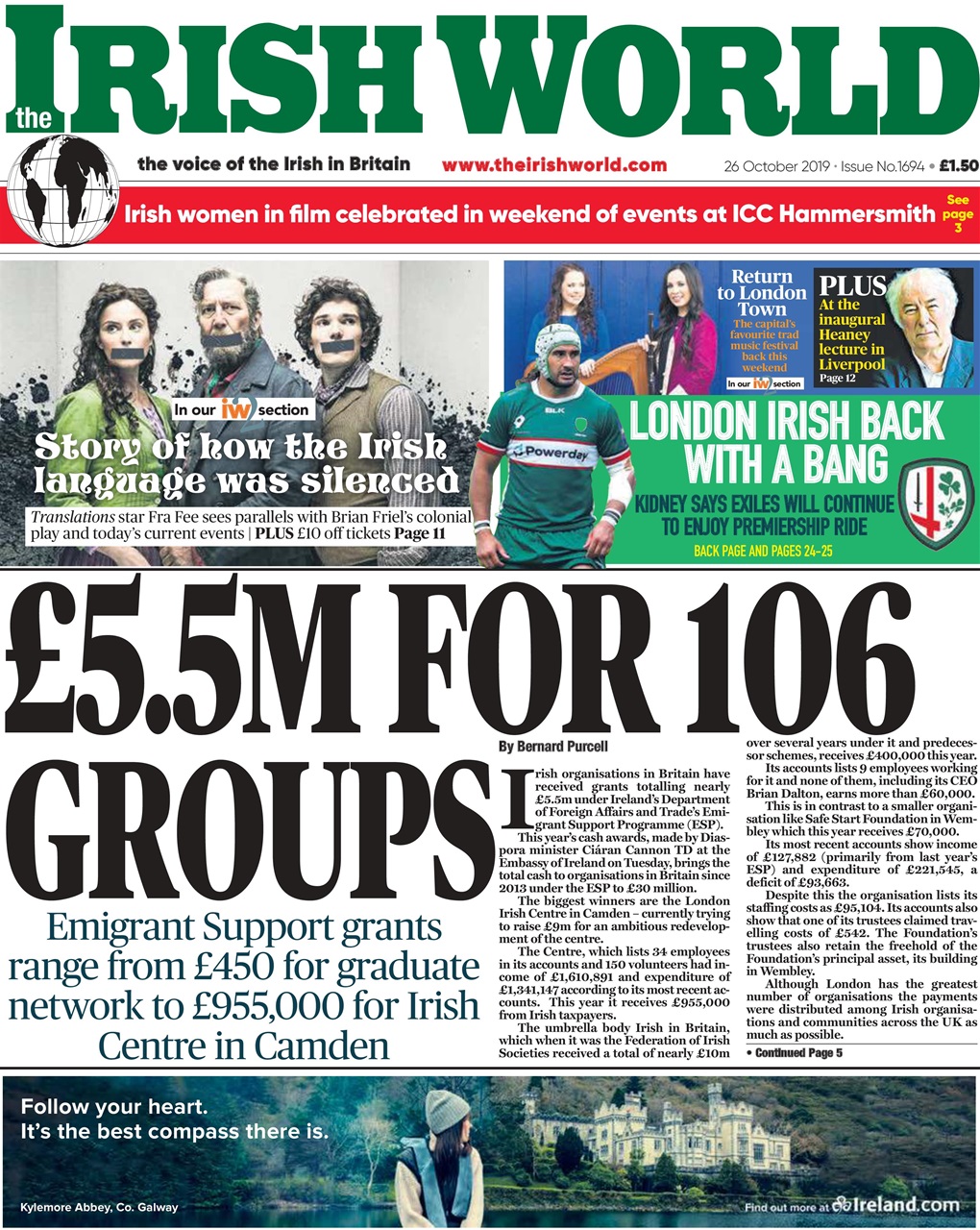 Irish World Preview Pages