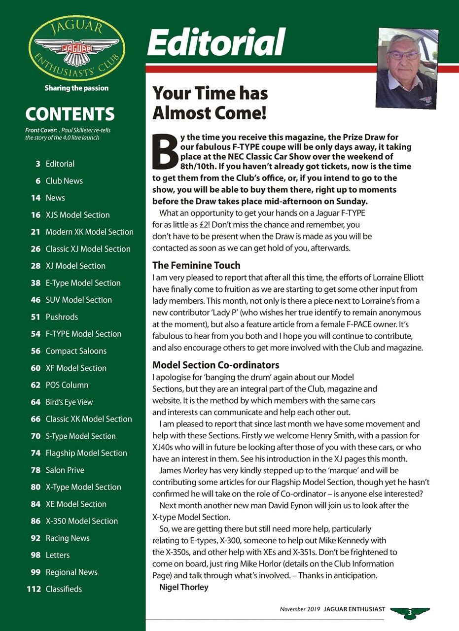 Jaguar Enthusiast Preview Pages