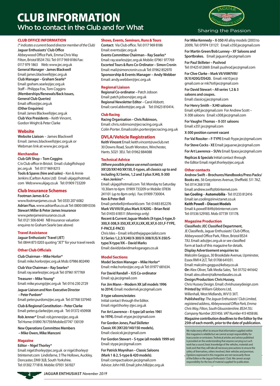 Jaguar Enthusiast Preview Pages