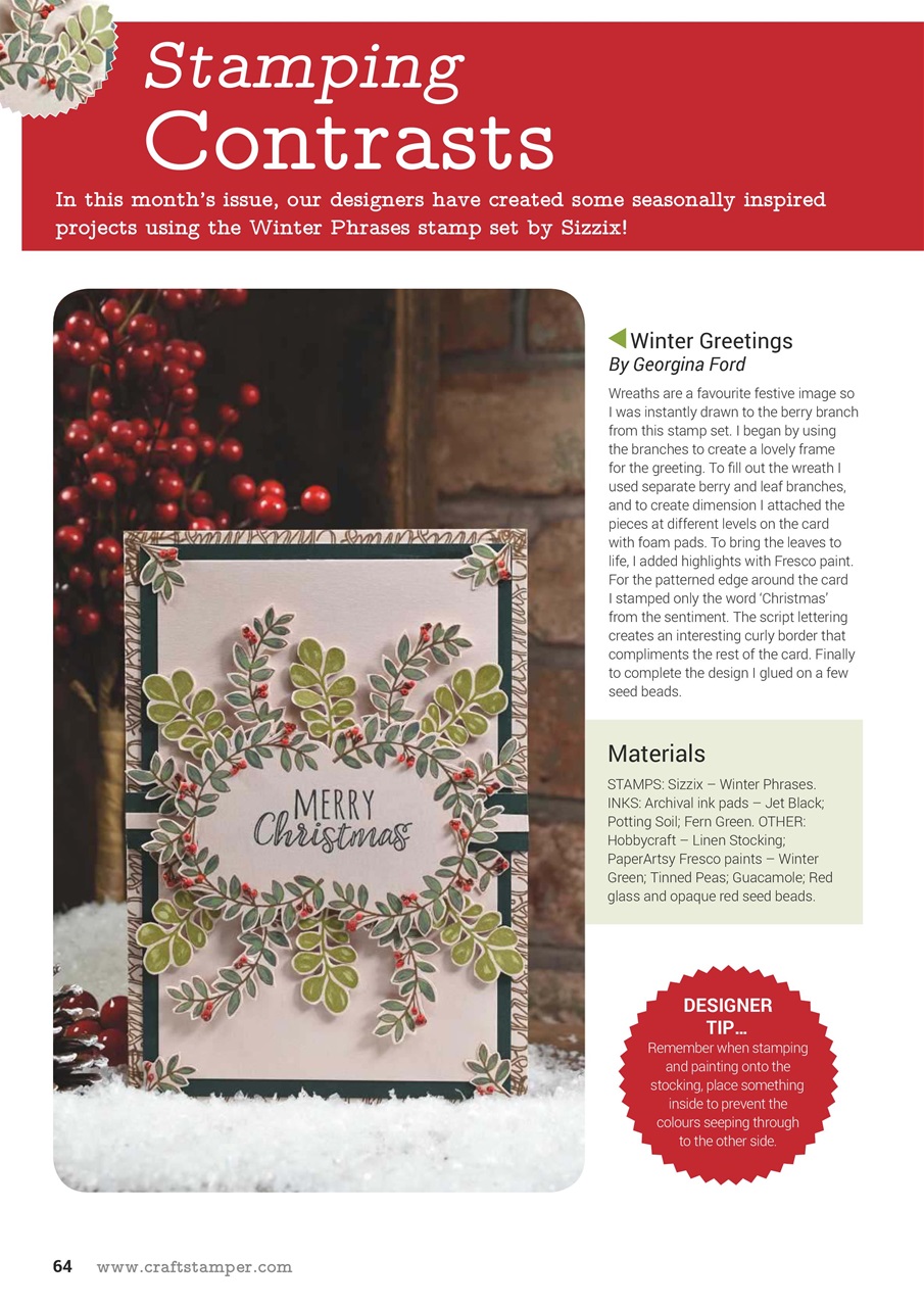 Craft Stamper Preview Pages