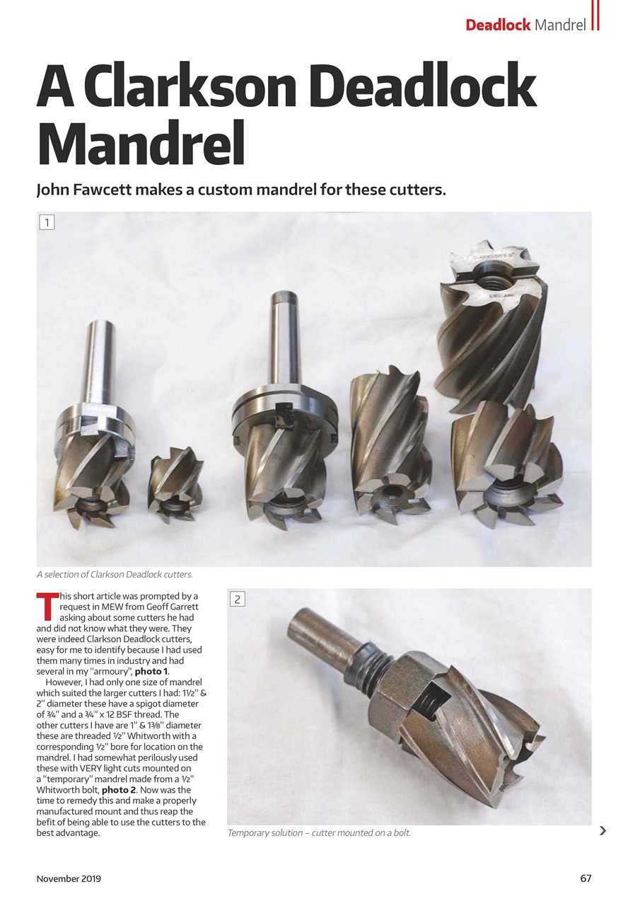 Model Engineer & Workshop Magazine Preview Pages