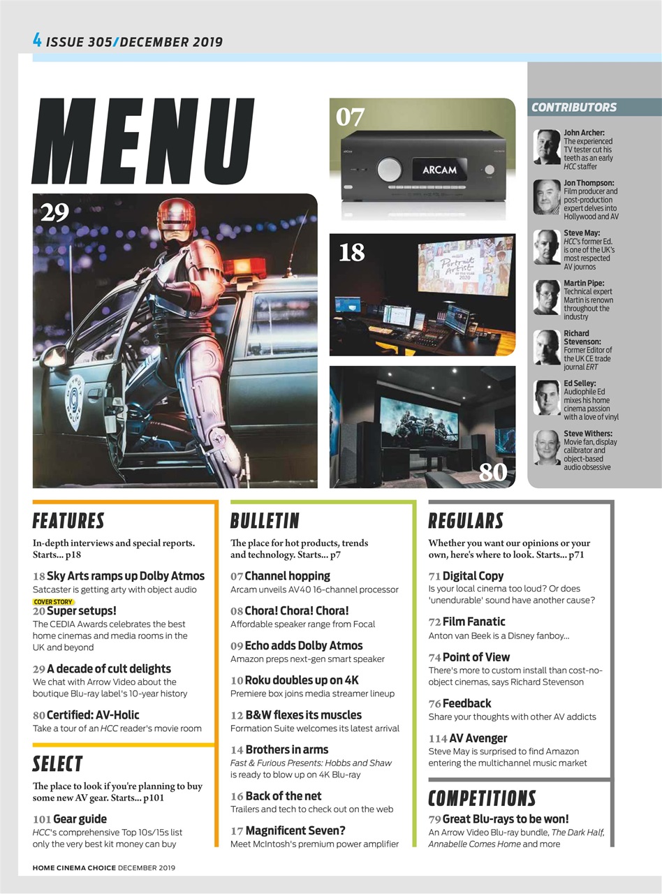 Home Cinema Choice Preview Pages