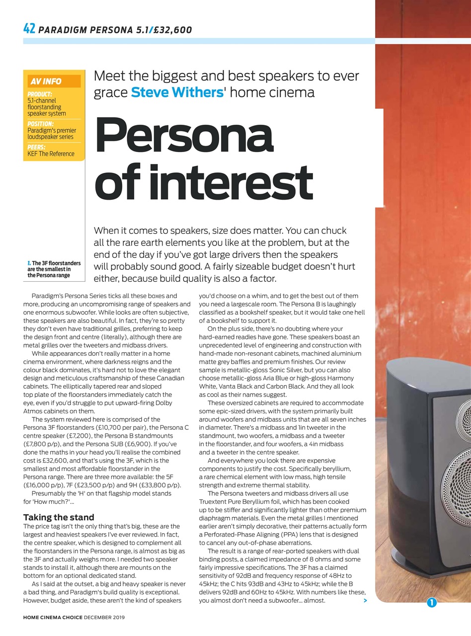 Home Cinema Choice Preview Pages