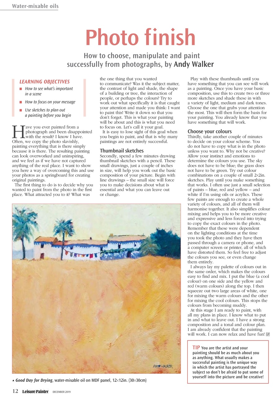 Leisure Painter & The Artist Preview Pages