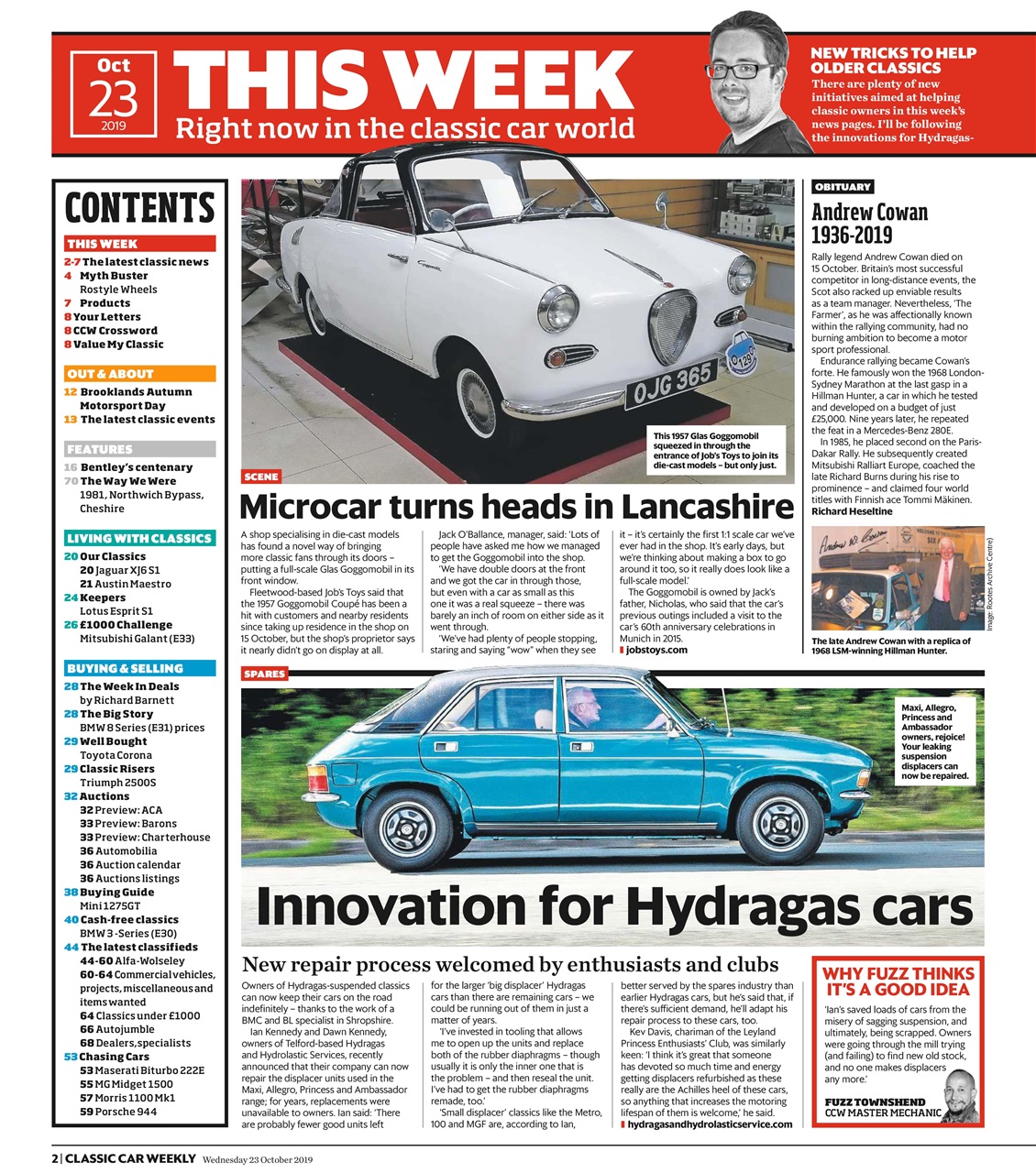 Classic Car Weekly Preview Pages