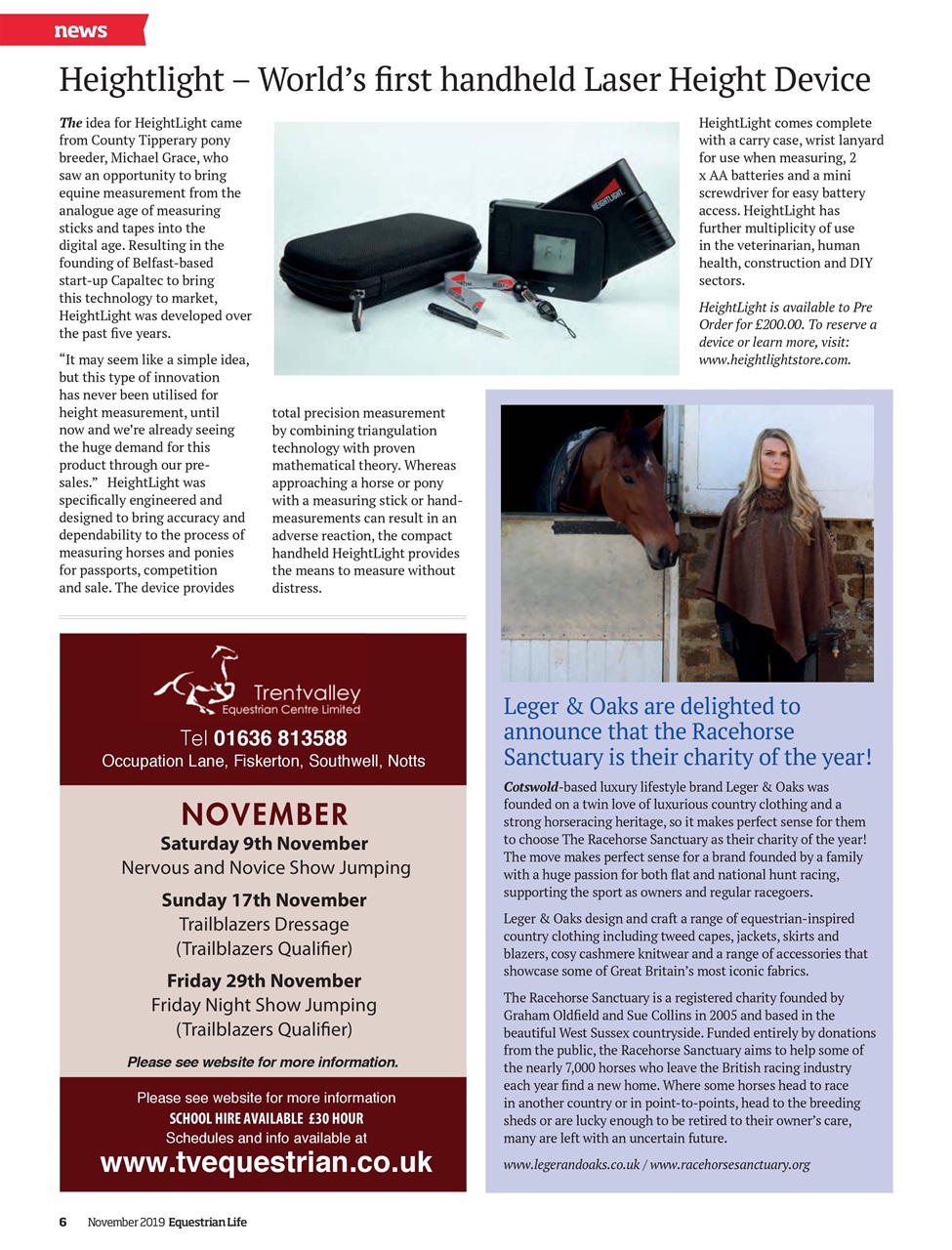 Equestrian Life Magazine Preview Pages
