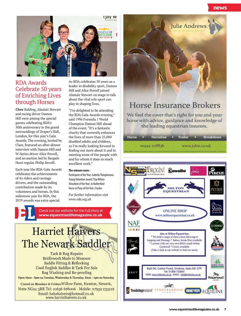 Equestrian Life Magazine Preview Pages