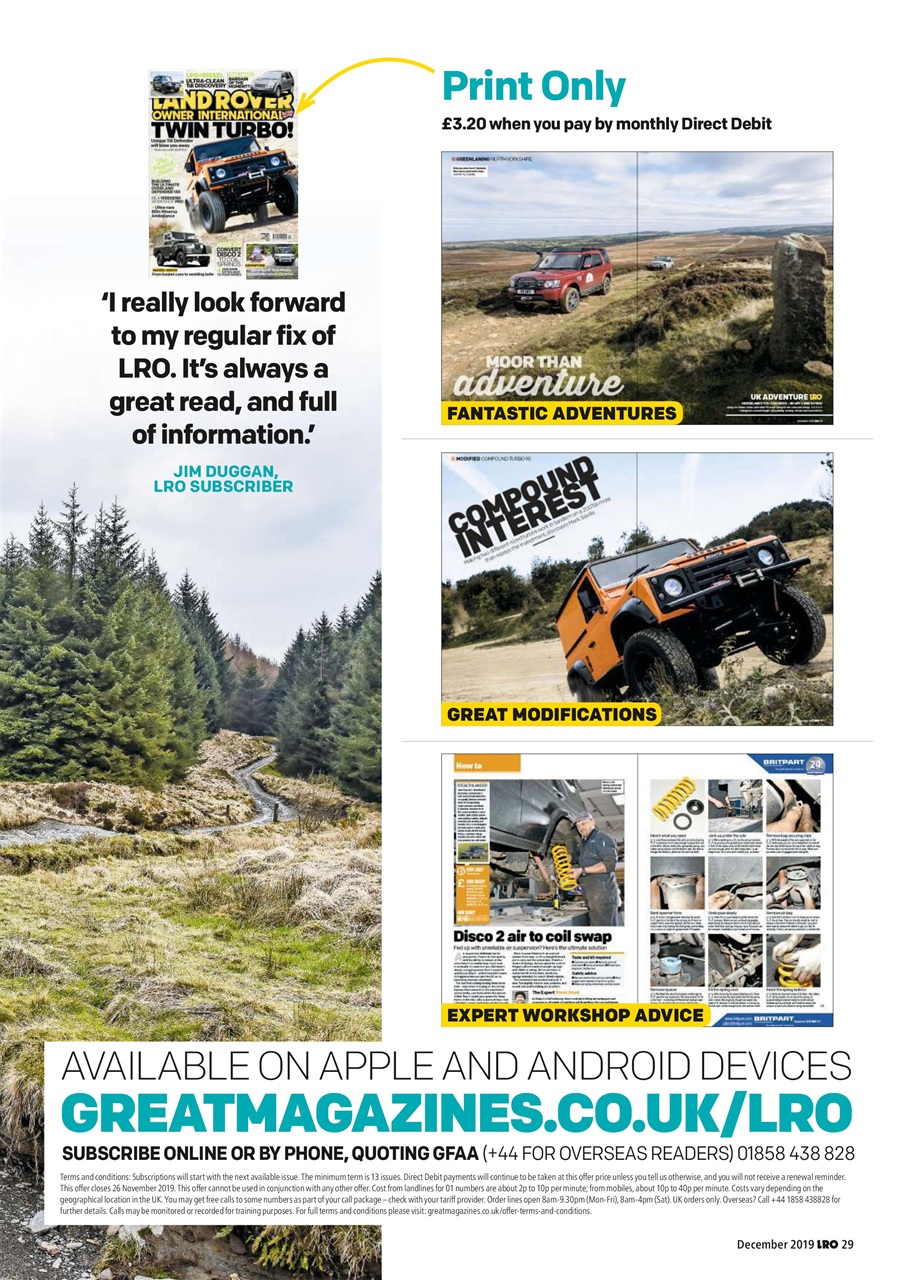 Land Rover Owner Preview Pages