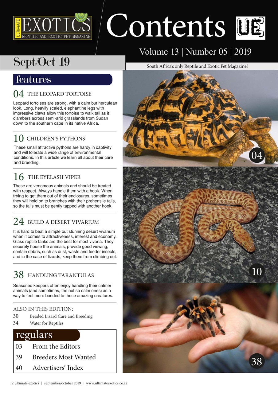 Ultimate Exotics Preview Pages