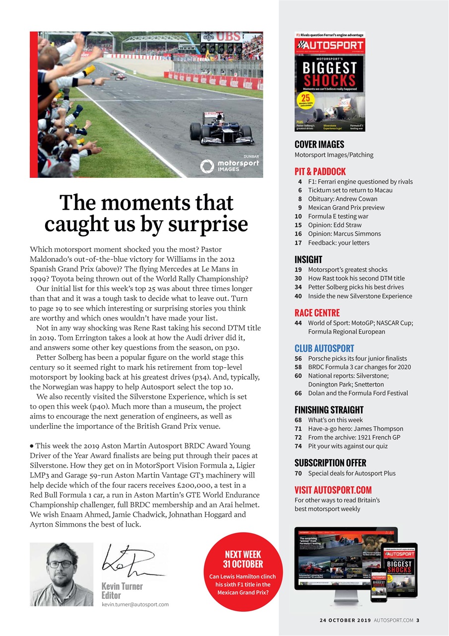 Autosport Preview Pages