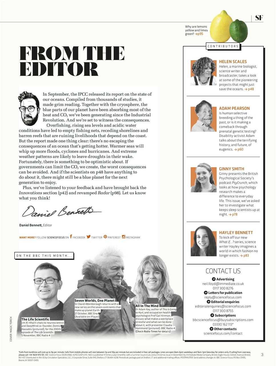 BBC Science Focus Magazine Preview Pages