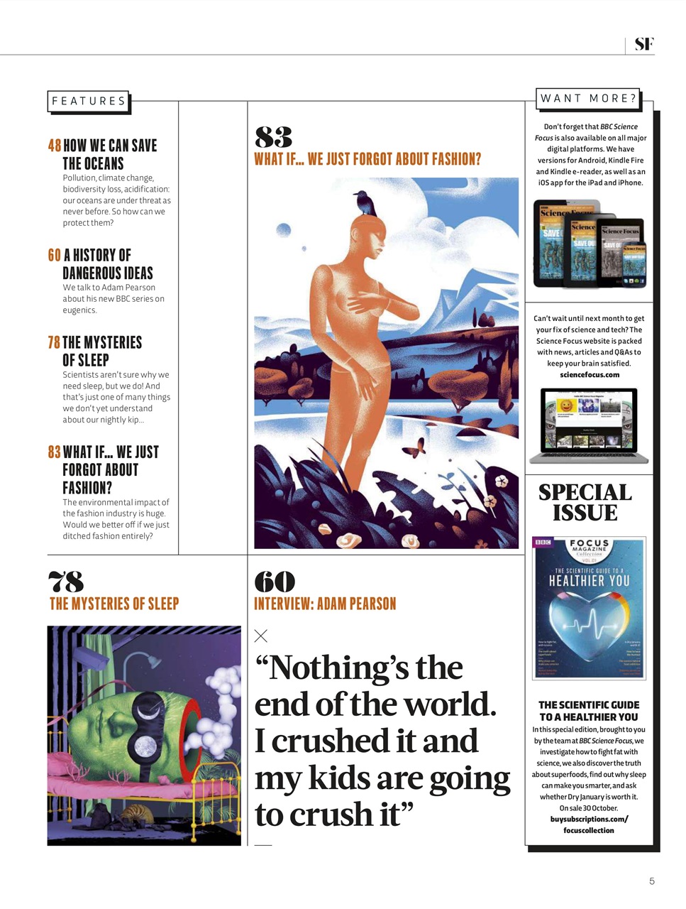 BBC Science Focus Magazine Preview Pages