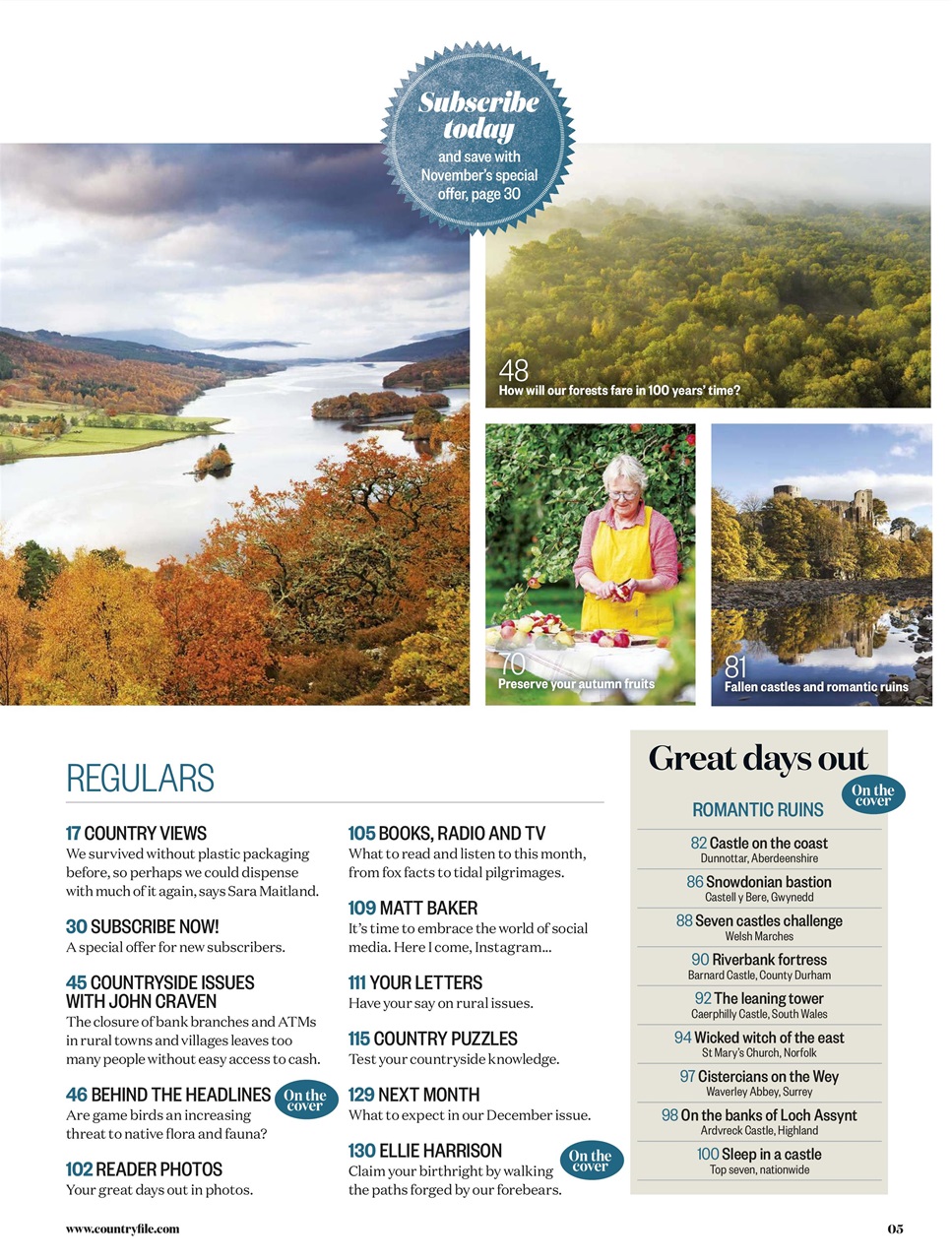 BBC Countryfile Magazine Preview Pages