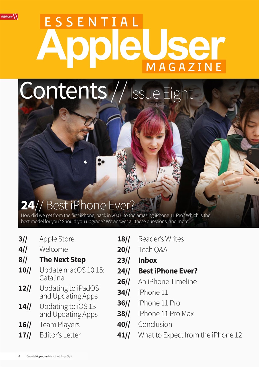 Essential Apple User Preview Pages