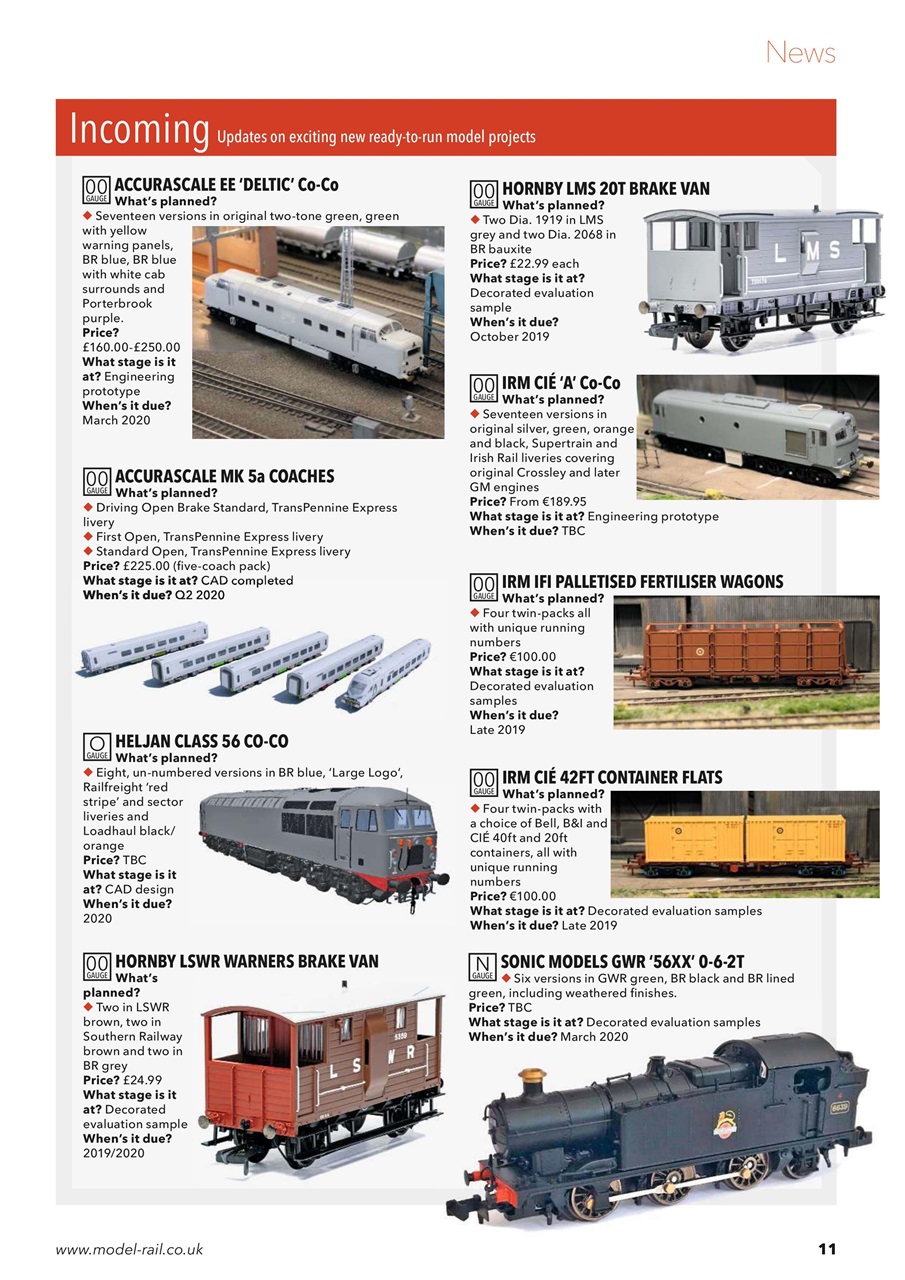 Model Rail Preview Pages