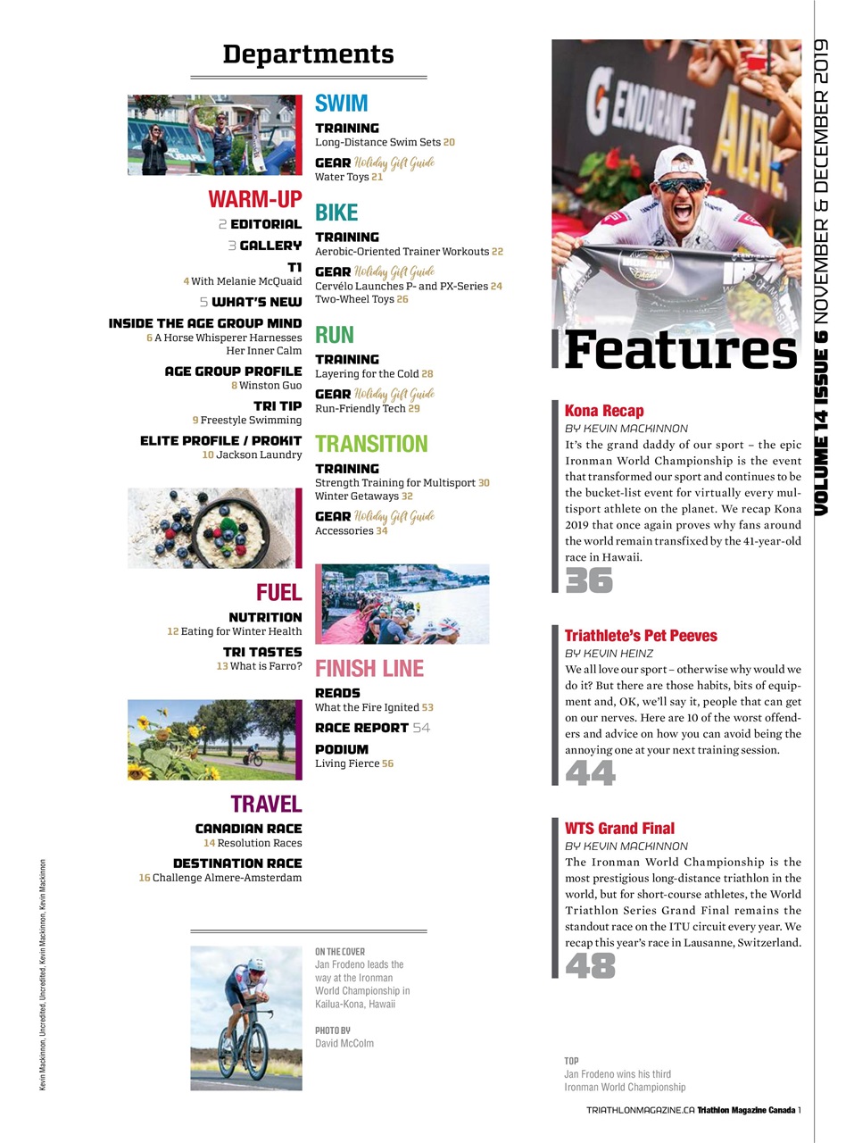 Triathlon Magazine Canada Preview Pages