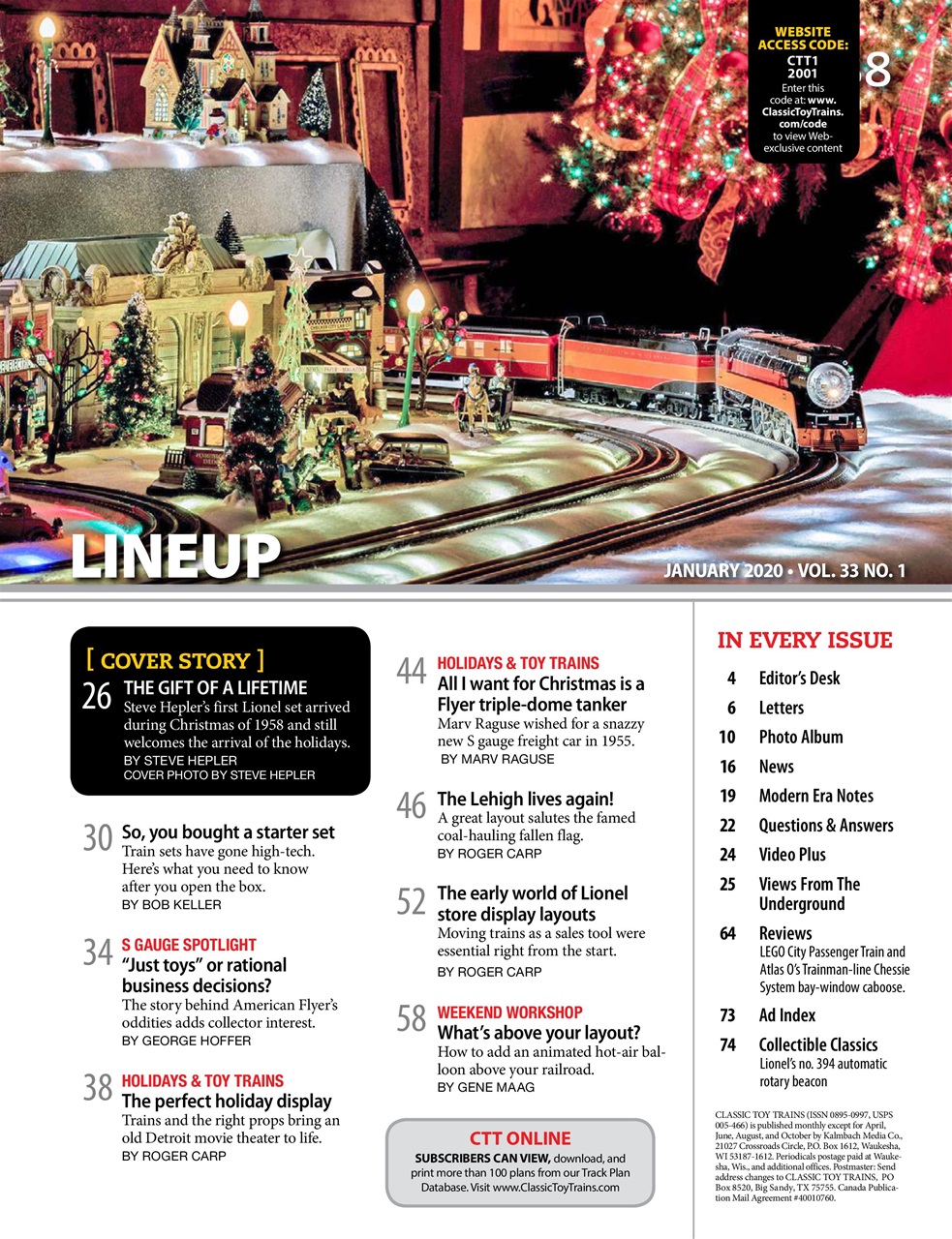 Classic Toy Trains Preview Pages