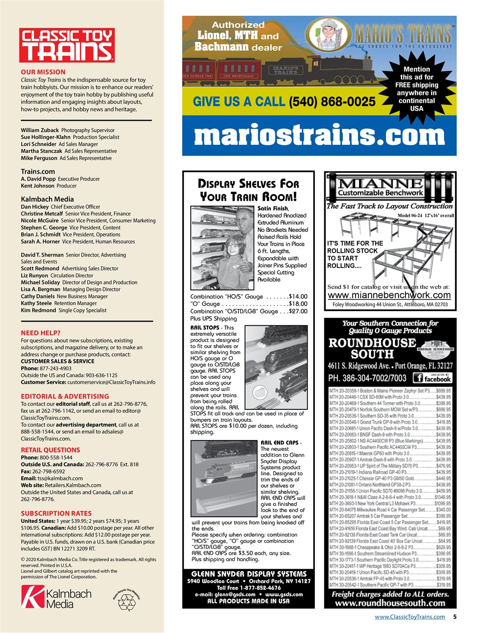 Classic Toy Trains Preview Pages