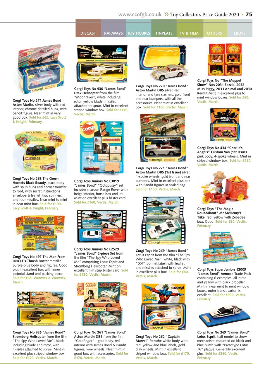 Toy Collectors Price Guide Preview Pages