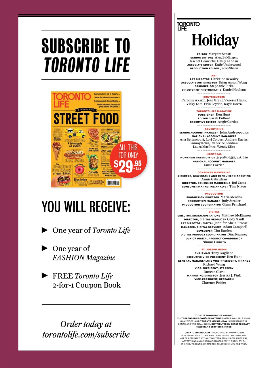 Toronto Life Preview Pages