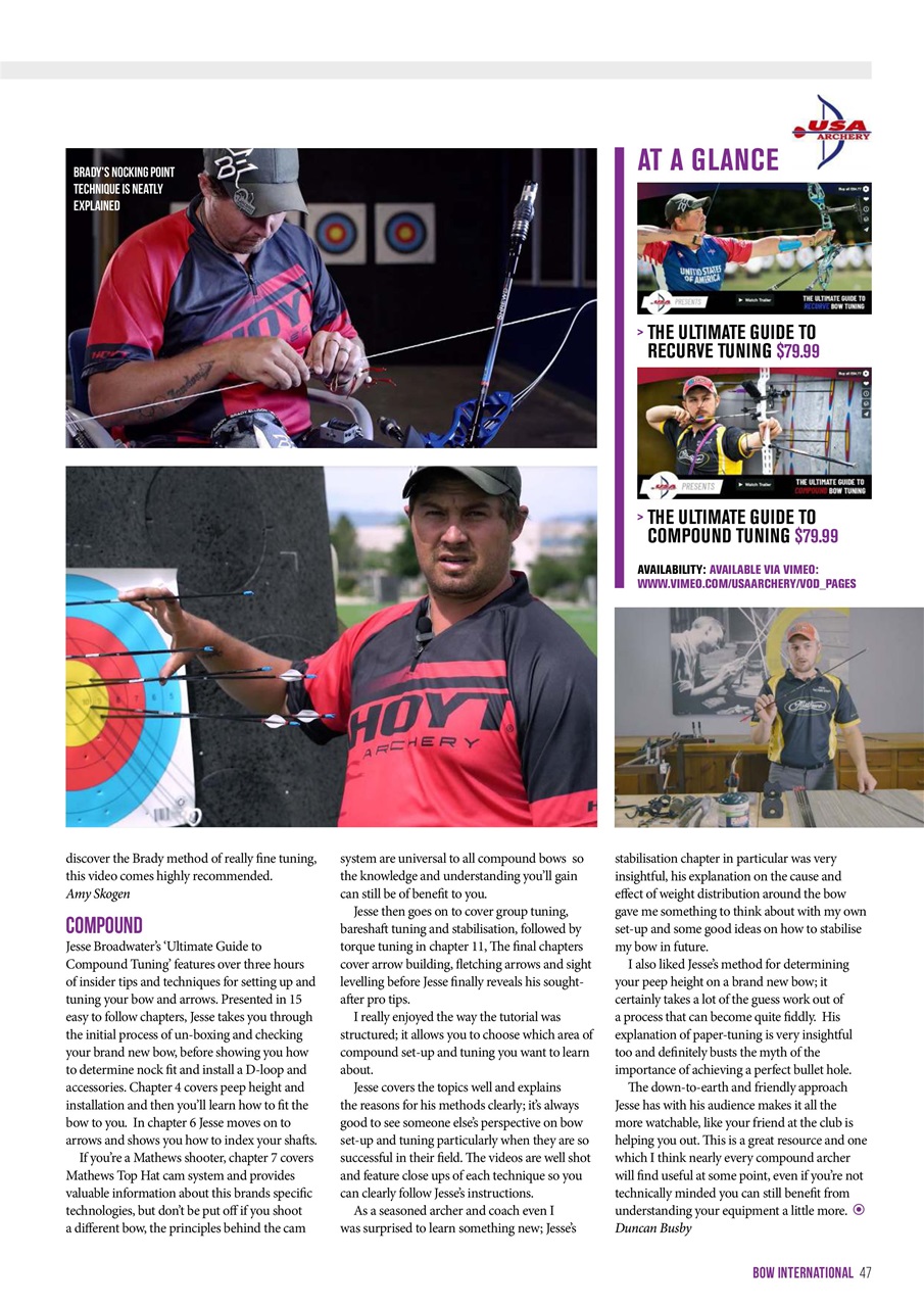 Bow International Preview Pages