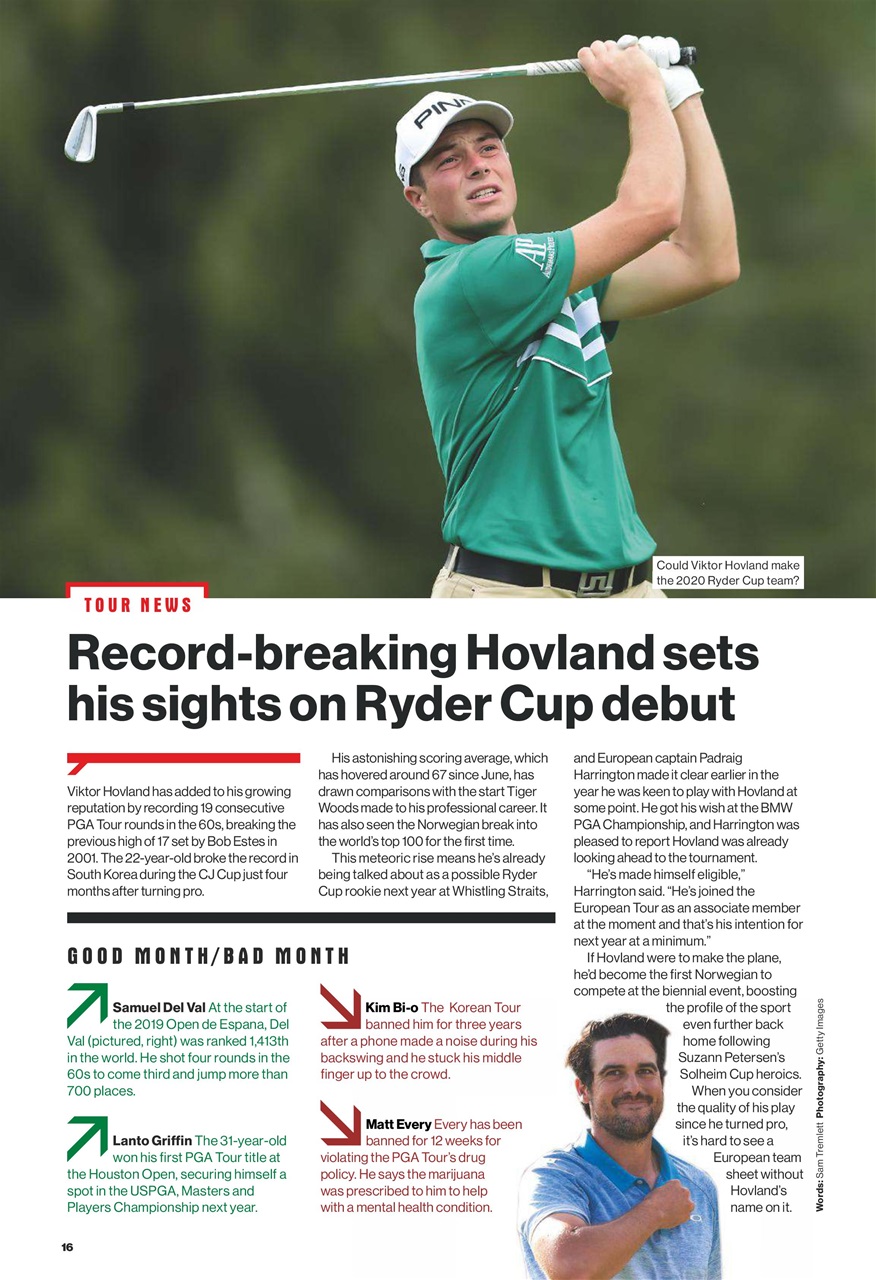 Golf Monthly Preview Pages