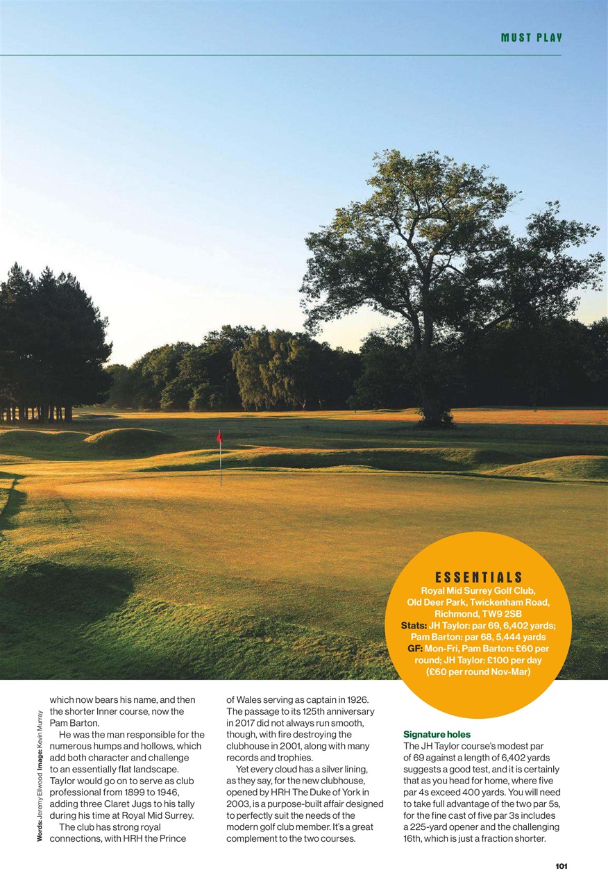 Golf Monthly Preview Pages