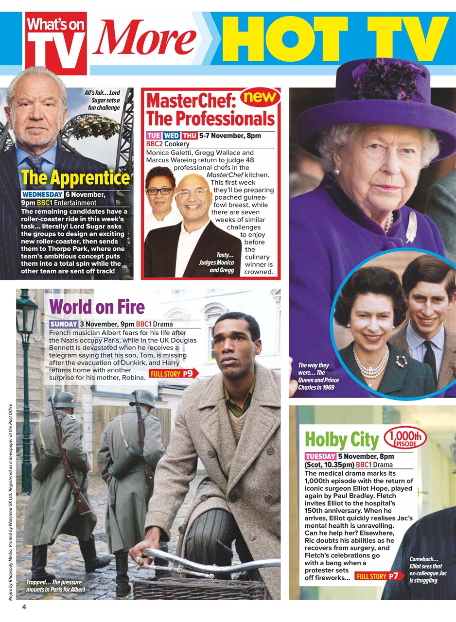 What's on TV Preview Pages