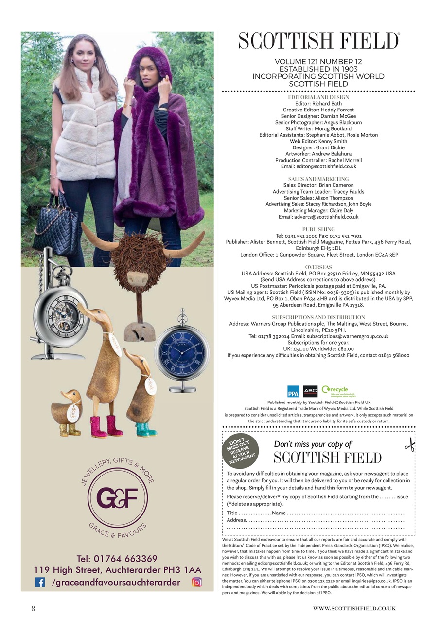 Scottish Field Preview Pages