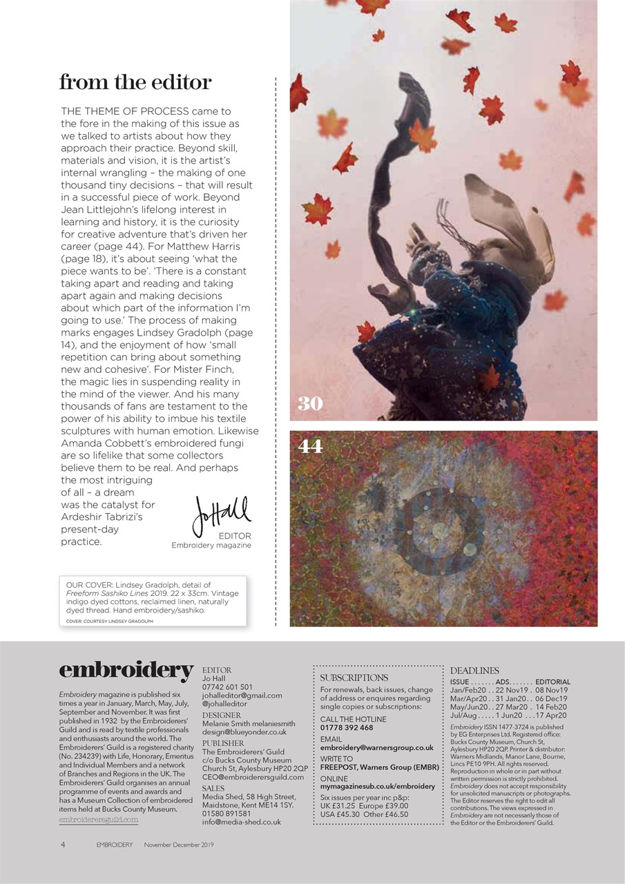 Embroidery Magazine Preview Pages