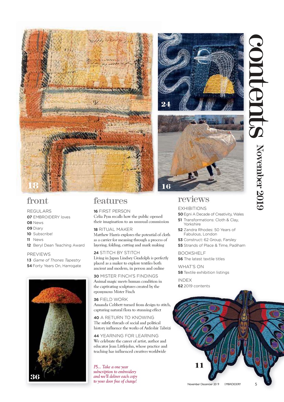 Embroidery Magazine Preview Pages