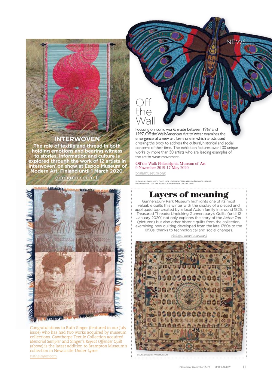 Embroidery Magazine Preview Pages
