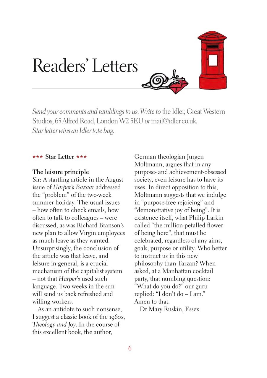 The Idler Magazine Preview Pages