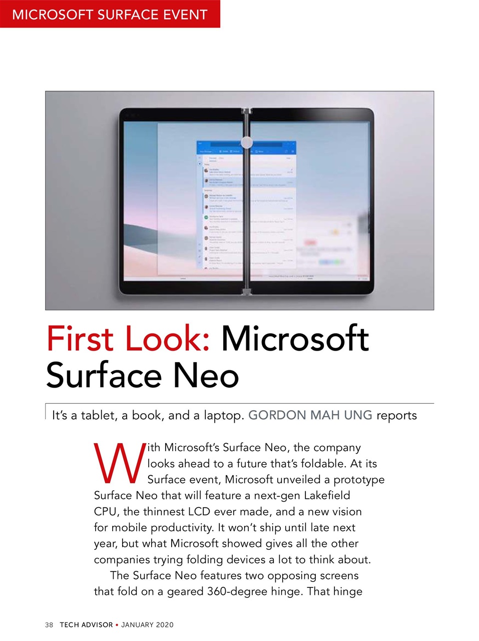 Tech Advisor Preview Pages