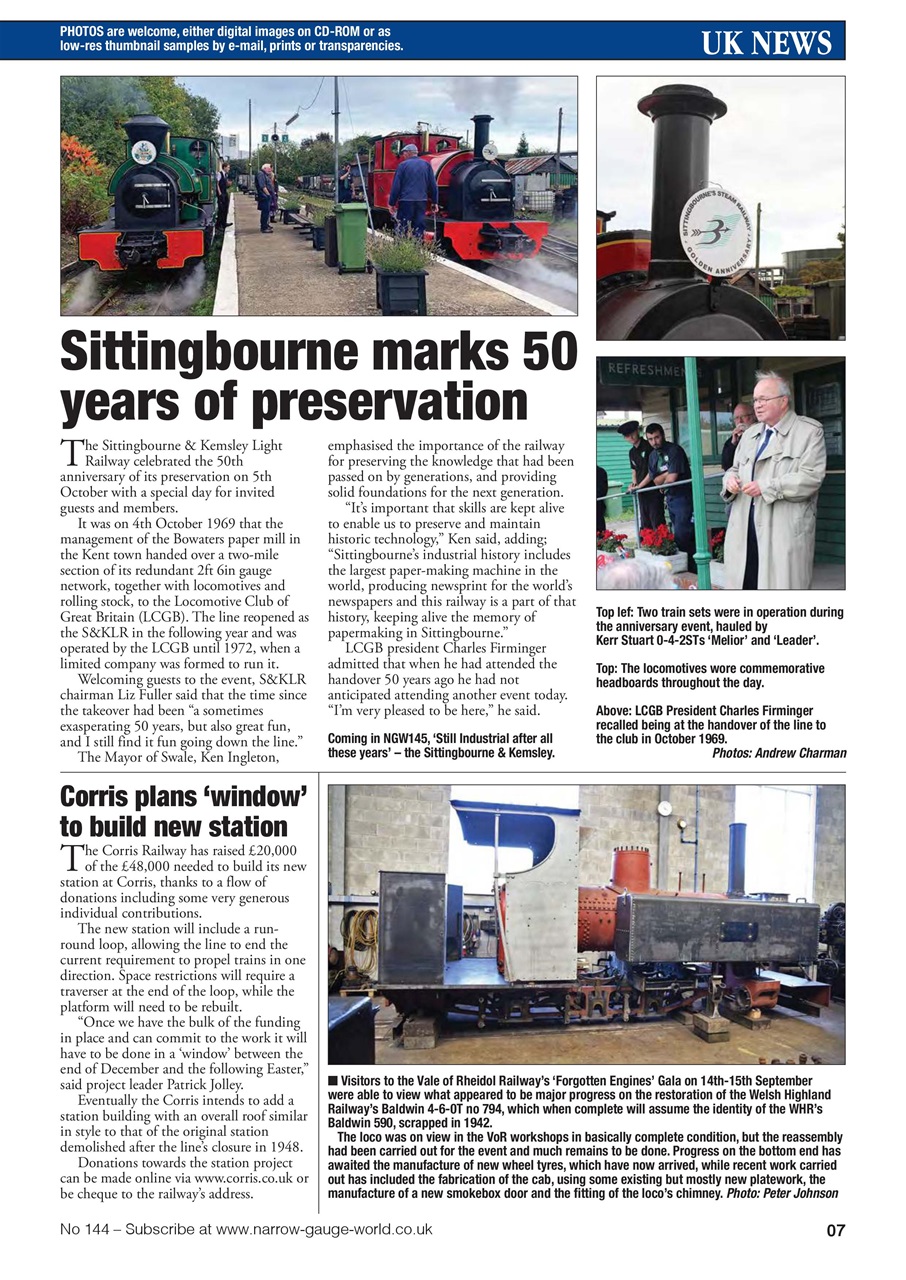 Narrow Gauge World Preview Pages