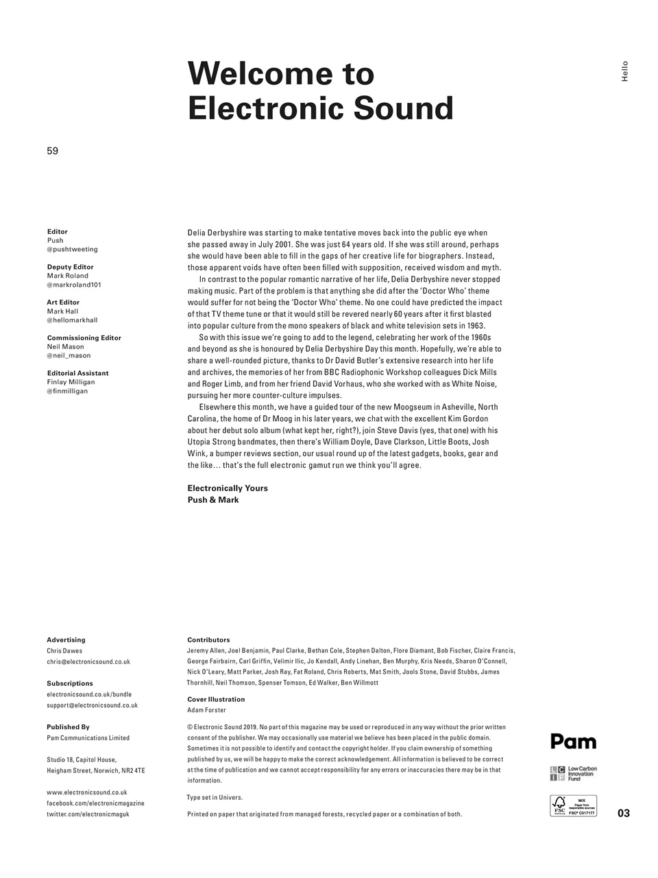 Electronic Sound Preview Pages