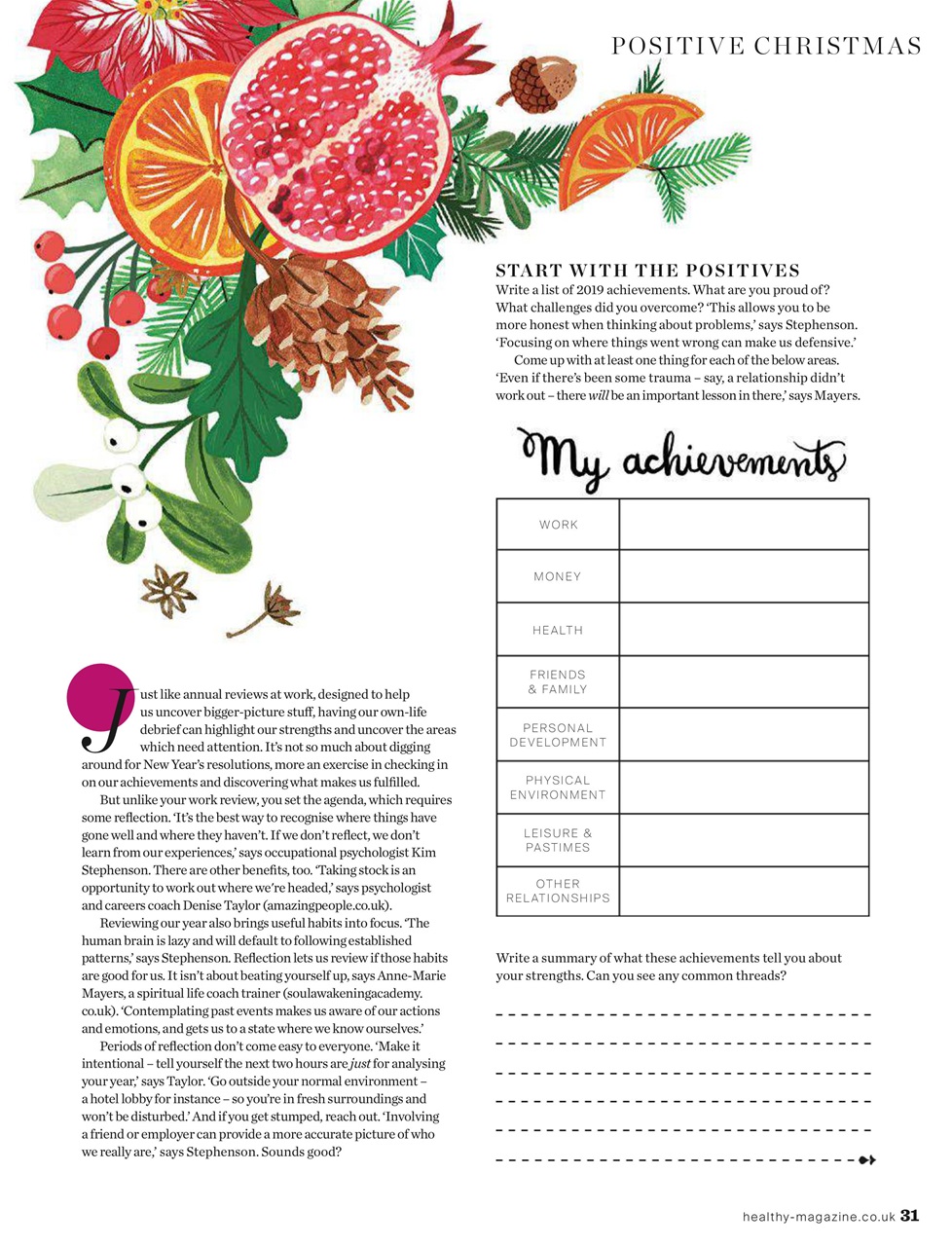 Healthy Magazine Preview Pages