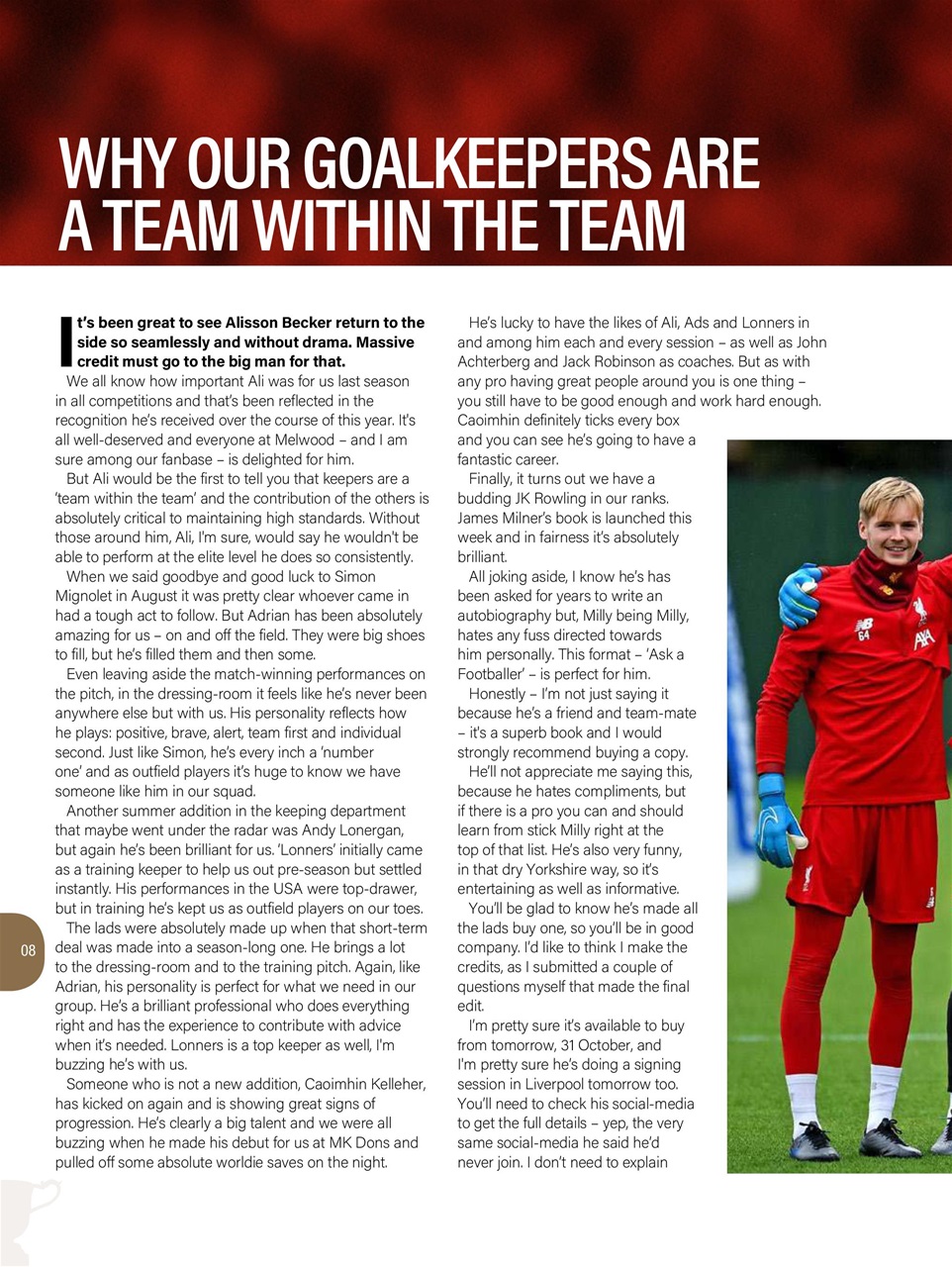 Liverpool FC Programmes Preview Pages