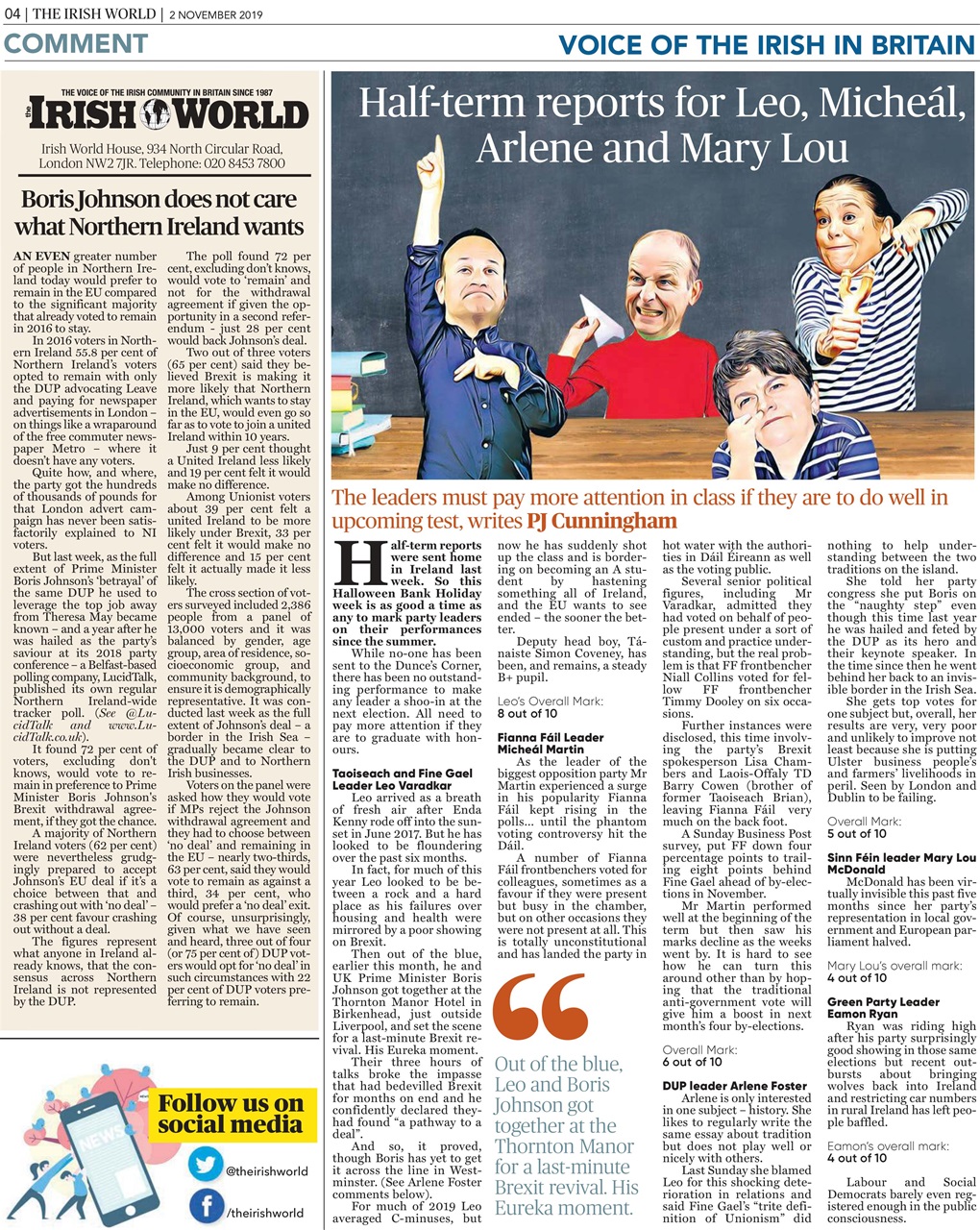 Irish World Preview Pages