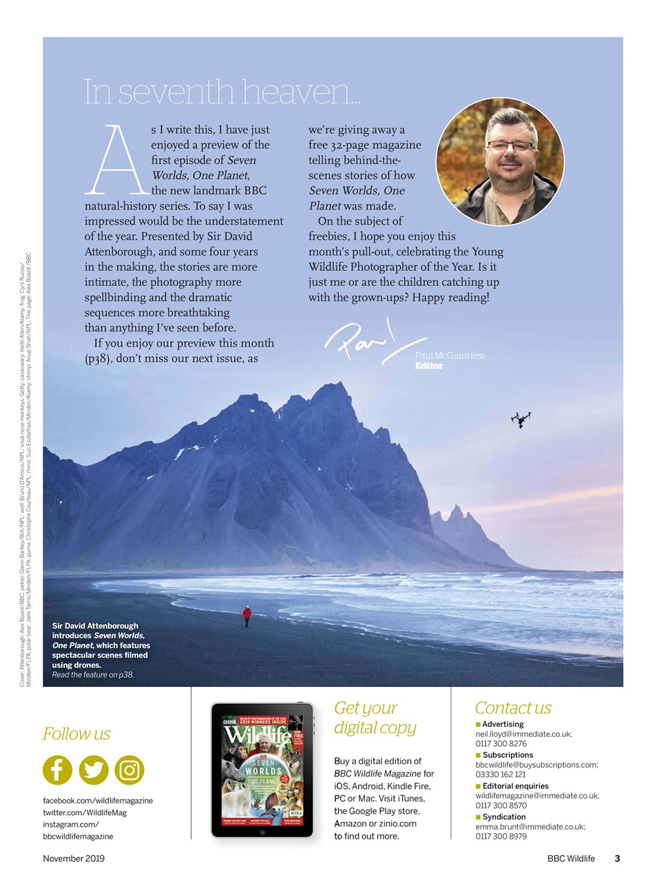 BBC Wildlife Magazine Preview Pages